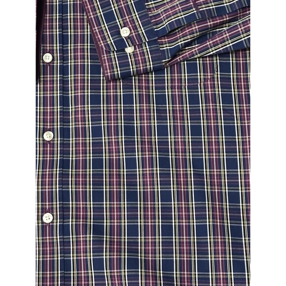 Paul Fredrick L/S Dress Shirt Slim Fit Two-Ply Cotton Multicolor Men’s 18 X 36 - Picture 4 of 10